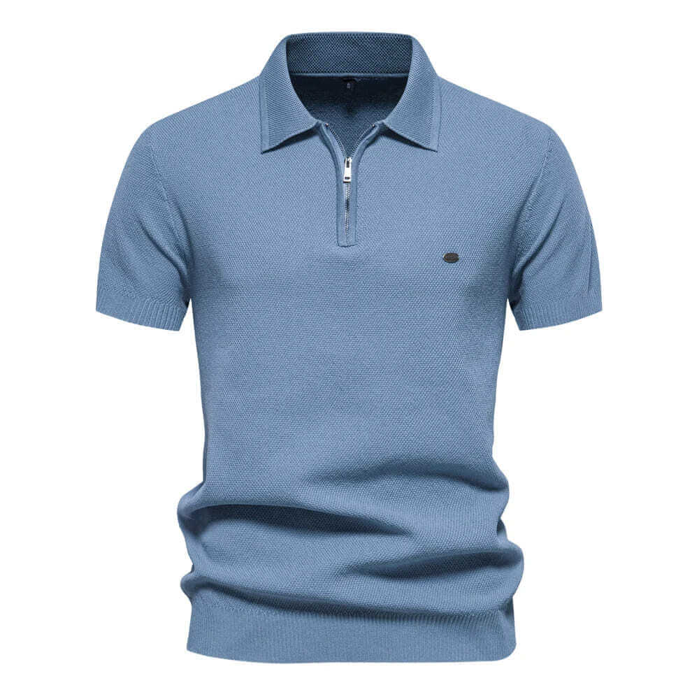 Zipper Style Polo Shirt