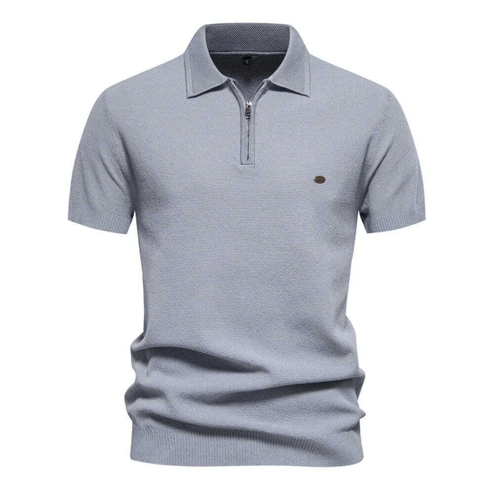 Zipper Style Polo Shirt