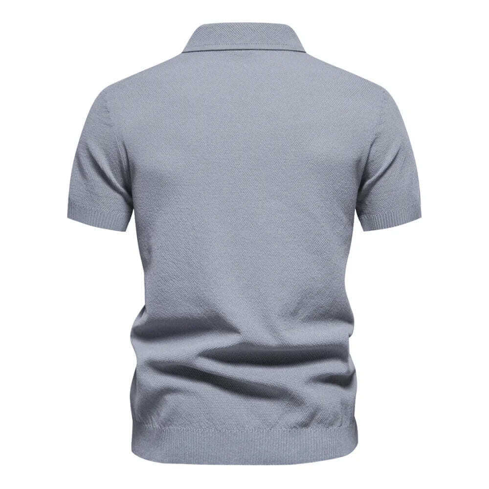 Zipper Style Polo Shirt