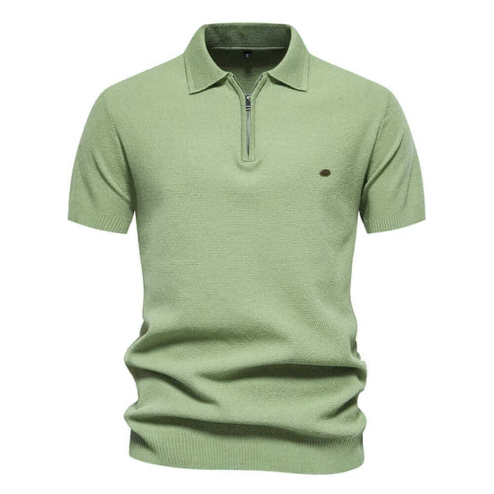 Zipper Style Polo Shirt